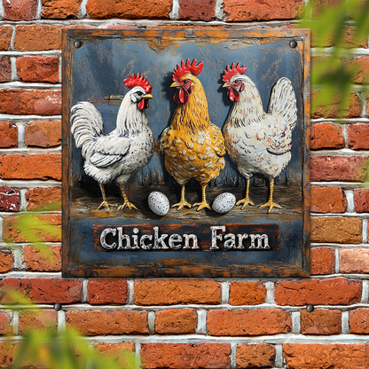 Shineful 2D Metal Sign The Hen House