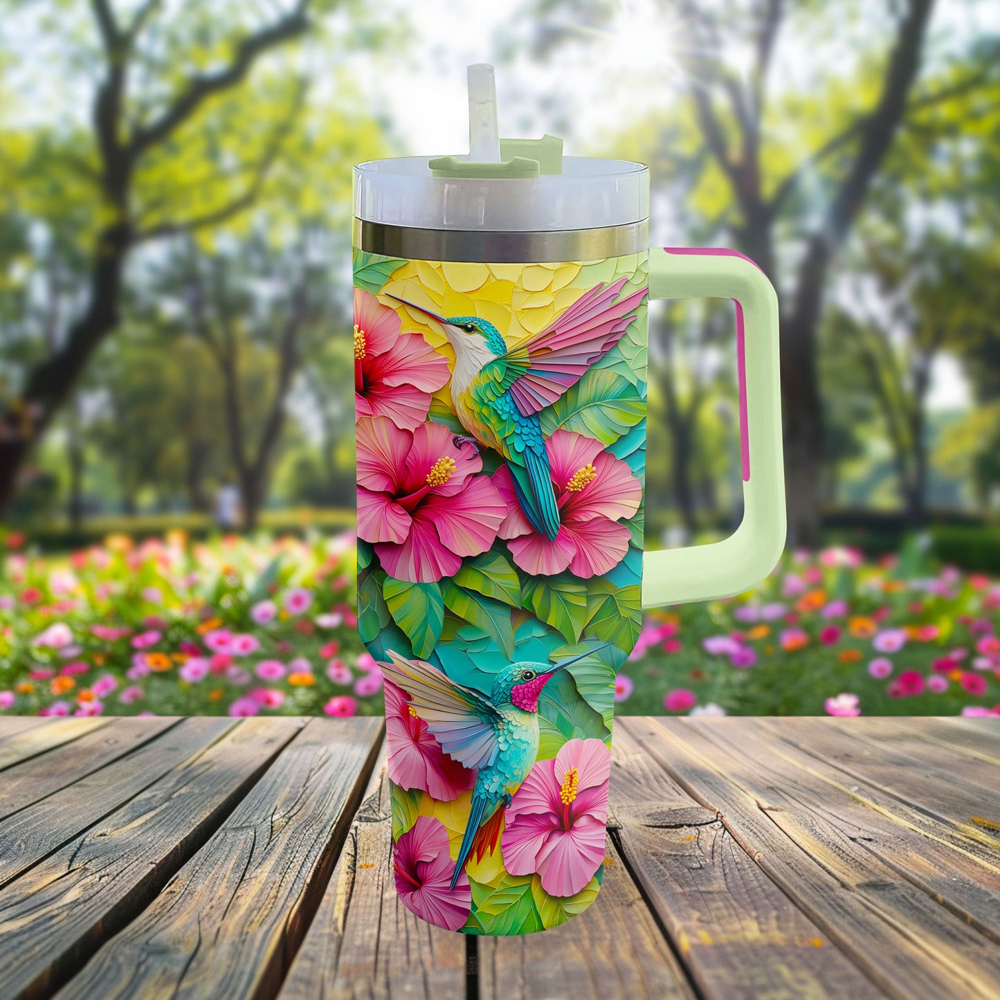 Shineful Glossy Tumbler Stunning Hummingbird