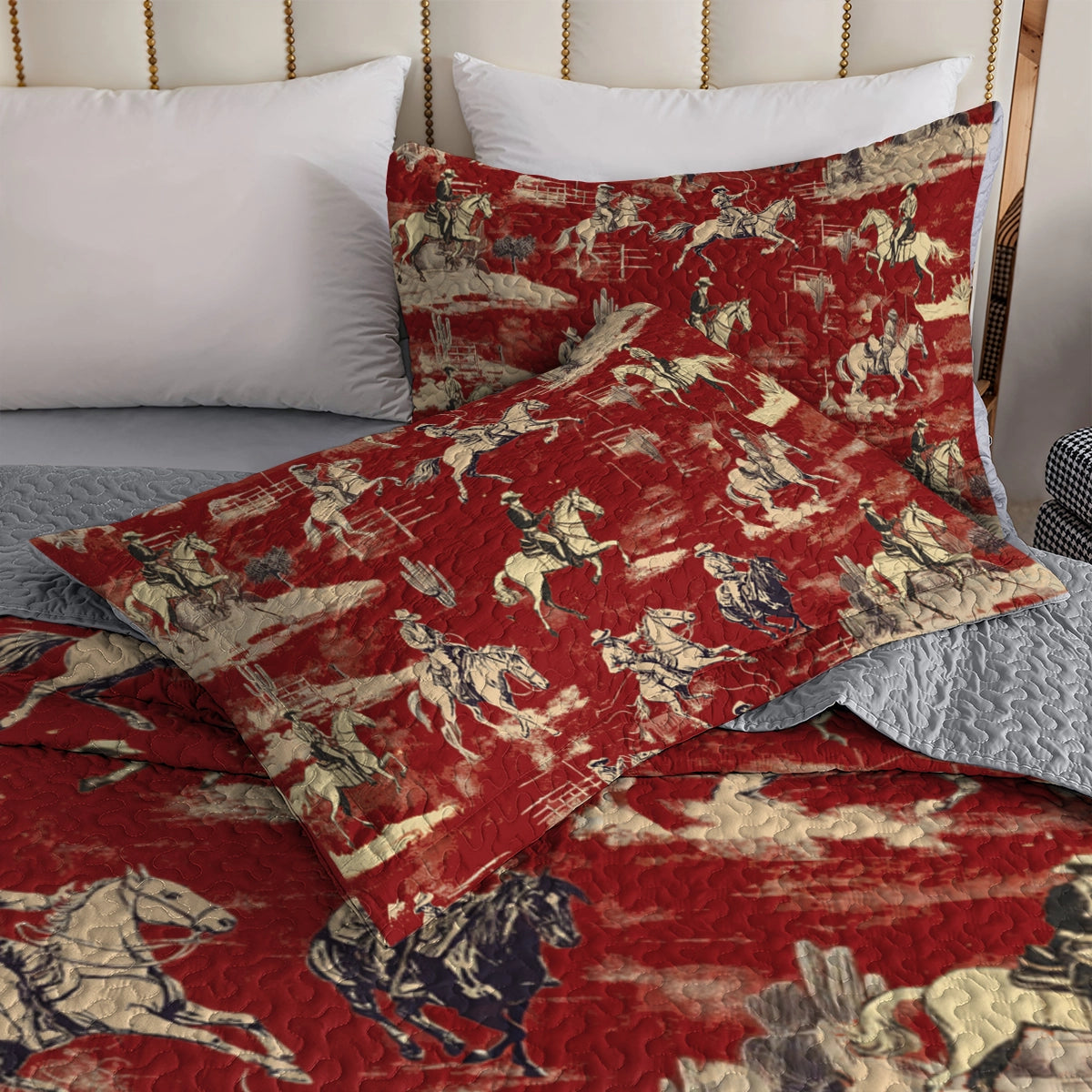 Shineful All Season Quilt 3-Piece Set - Wild West Cowboy