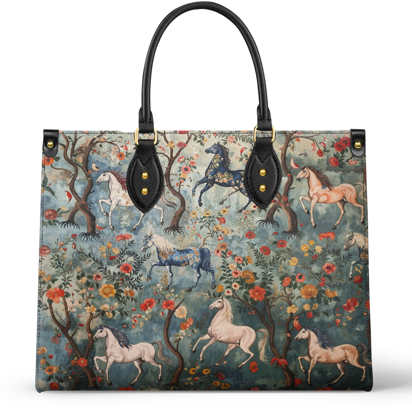 Shineful Leather Bag Mystical Steeds