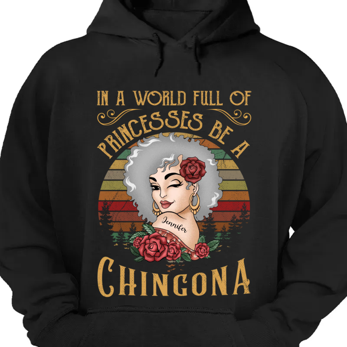 In A World Full Of Princesses Be Chingona - Personalized Shirt Lv01 Unisex T-Shirt