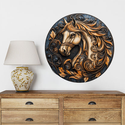 Shineful 2D Metal Sign Enchanting Horse