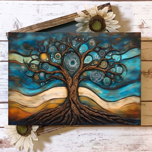 Shineful 2D Metal Sign Celestial Tree of Life