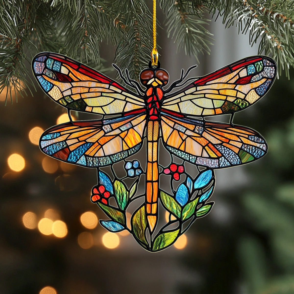 Shineful 2D Acrylic Ornament Sunlit Meadow Dragonfly