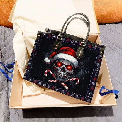 Shineful Leather Bag Jolly Skull Christmas