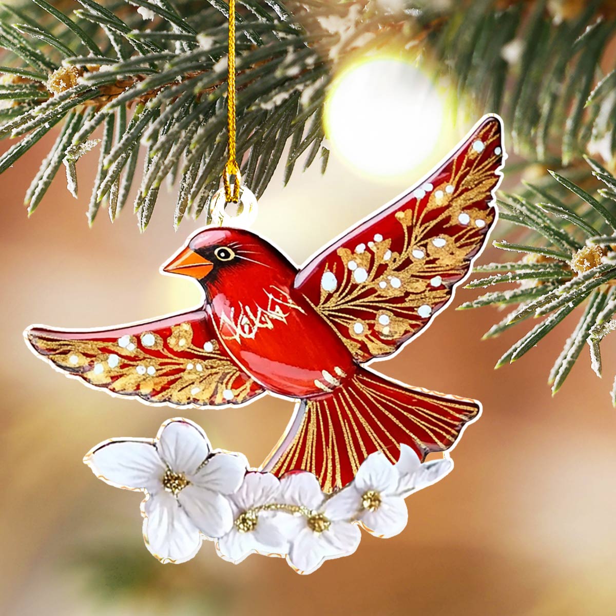 Shineful 2D Acrylic Ornament Cardinal Bliss