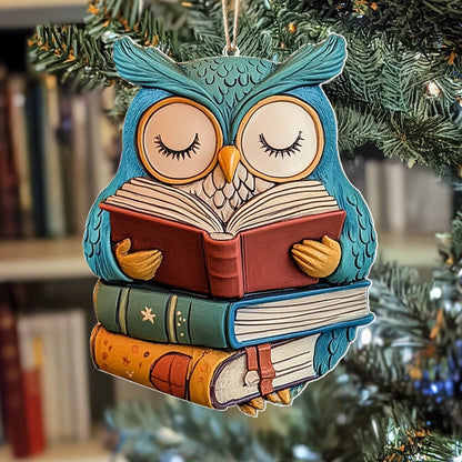 Shineful 2D Acrylic Ornament Sleepy Scholar Owl