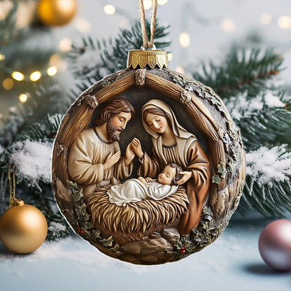 Shineful 2D Acrylic Ornament Holy Night Nativity