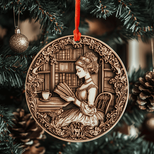 Shineful 2D Acrylic Ornament Cozy Reader