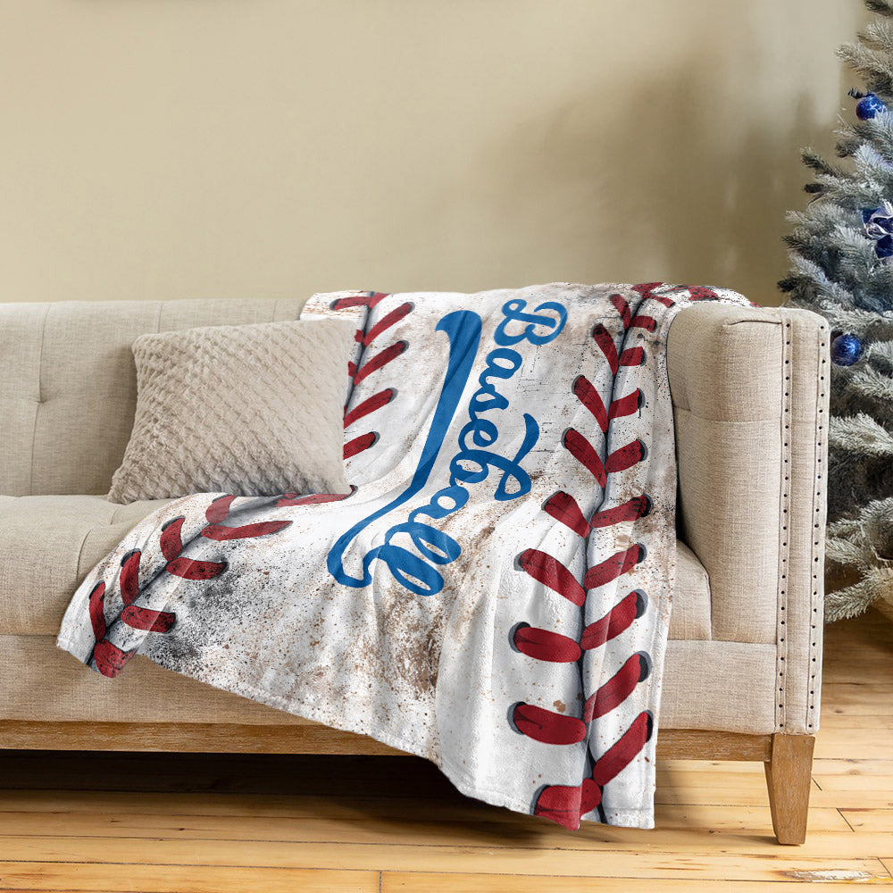 Shineful Fleece Blanket Proud Baseball