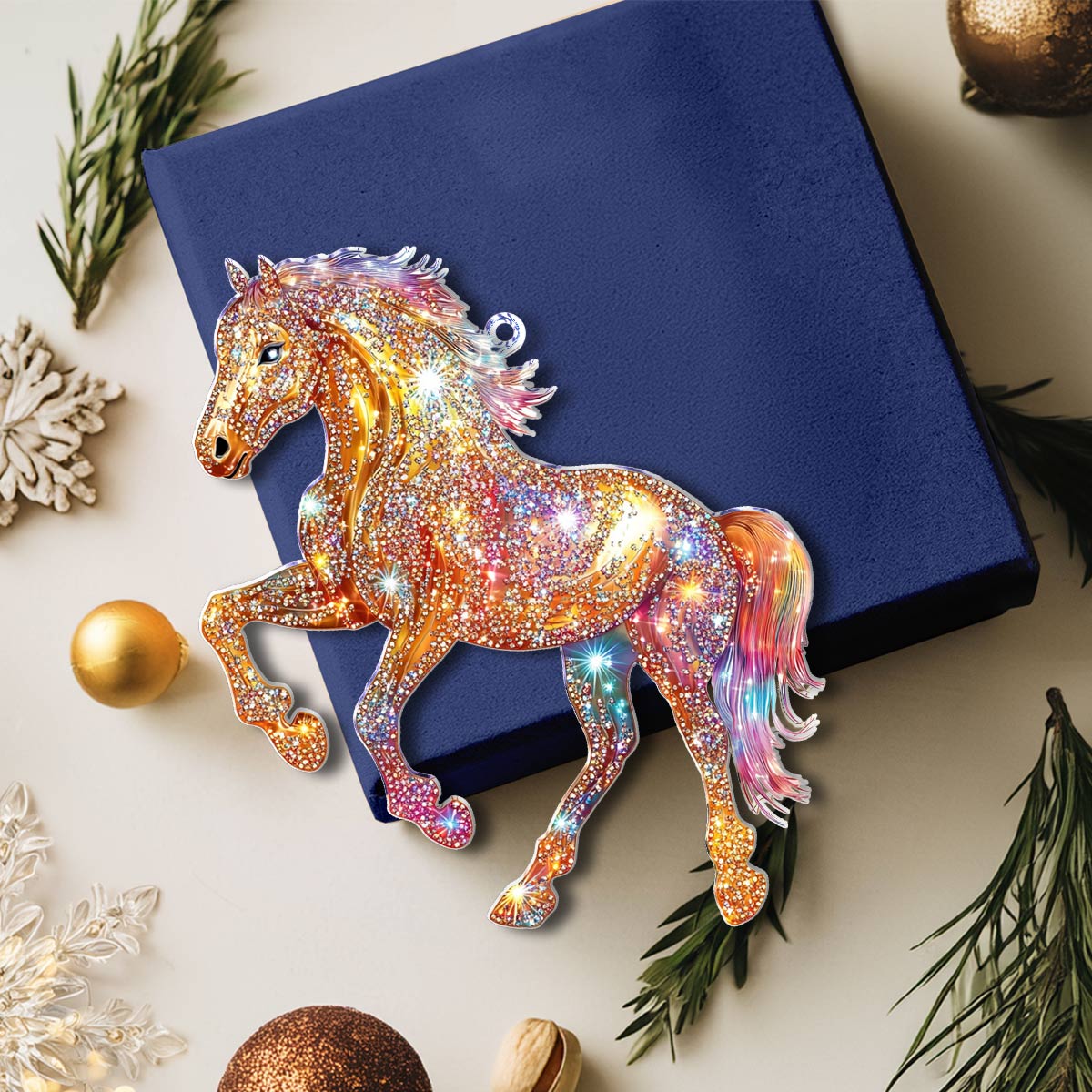 Shineful 2D Acrylic Ornament  Illuminated Unicorn