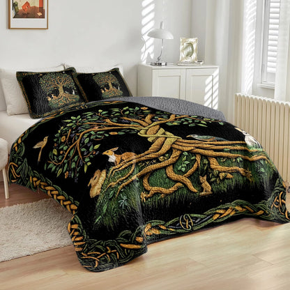 Shineful All Season Quilt 3-Piece Set - Irish Celtic Tranquility