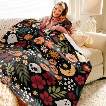 Shineful Fleece Blanket Spooky Chic