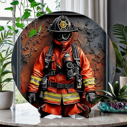 Shineful 2D Wooden Plaque, Hanging Decor, Door Sign Firefighter's Sacrifice