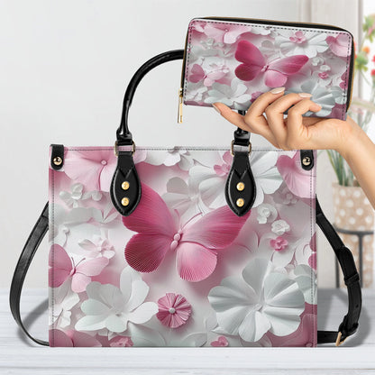 Shineful Leather Bag Butterfly Blossom Elegance