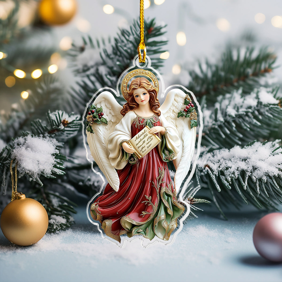 Shineful 2D Acrylic Ornament Christmas Angel