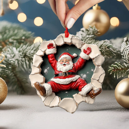 Shineful 2D Acrylic Ornament Santa's Grand Entrance