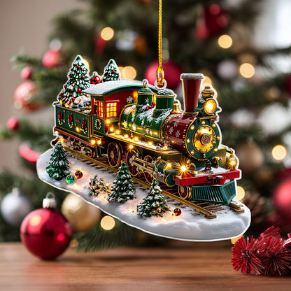 Shineful 2D Acrylic Ornament Twinkling Train