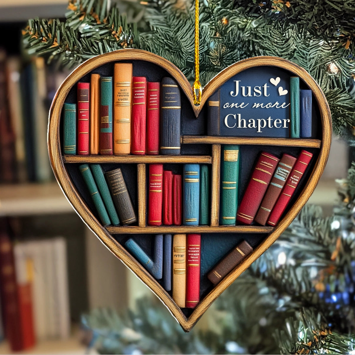 Shineful 2D Acrylic Ornament Love Reading Just One More Chapter