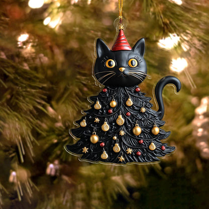 Shineful 2D Acrylic Ornament Cute Black Cat