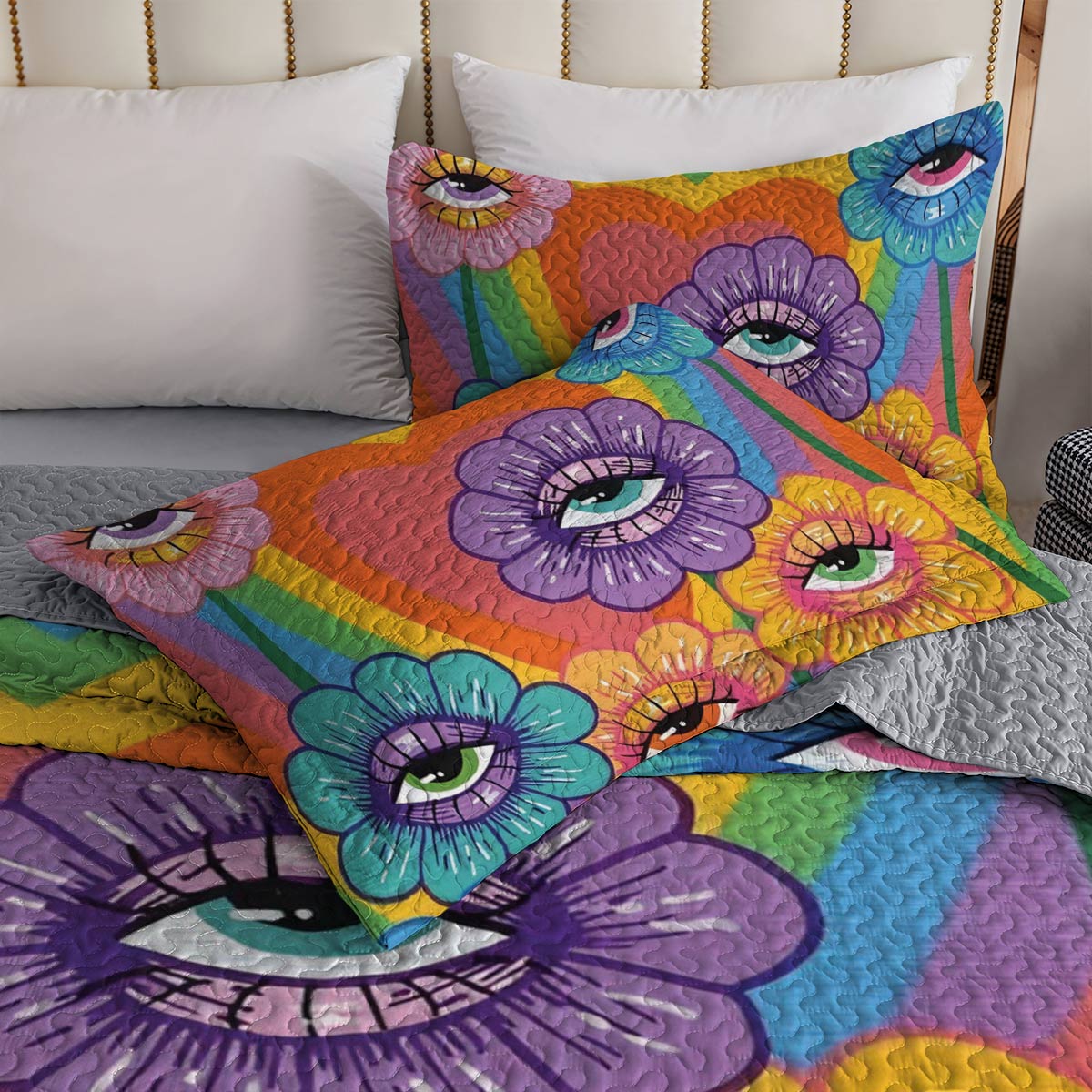 Shineful All Season Quilt 3-Piece Set Visionary Blooms