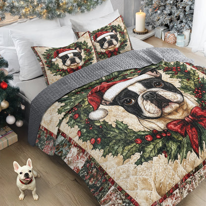 Shineful All Season Quilt 3-Piece Set - Joyful Frenchie