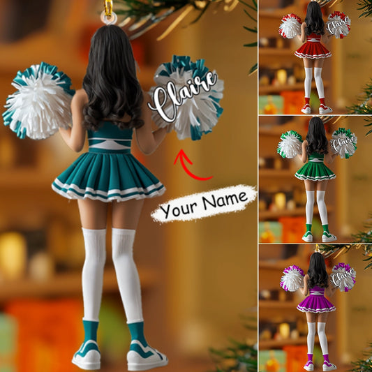 Glänzendes 2D Acryl Ornament Personalisierte Cheerleader 