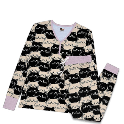 Shineful Pajama Sets Cute Fat Cats