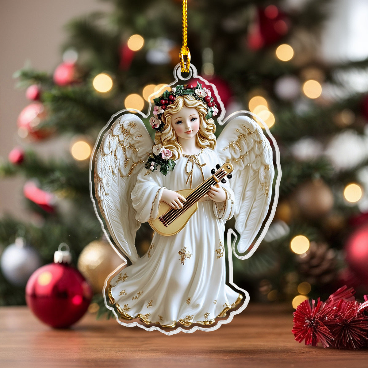 Shineful 2D Acrylic Ornament Christmas Angel