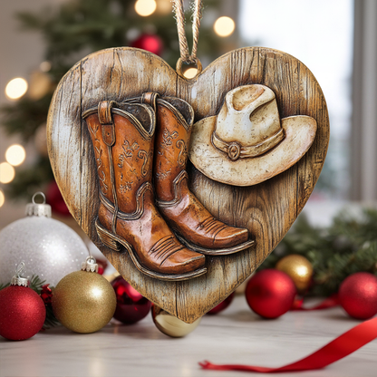 Shineful 2D Acrylic Ornament Cowboy Heart