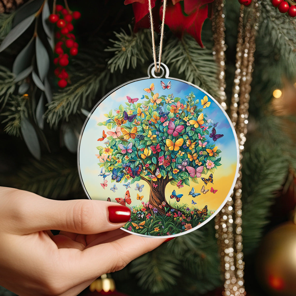 Shineful 2D Acrylic Ornament - Butterfly Tree of Life