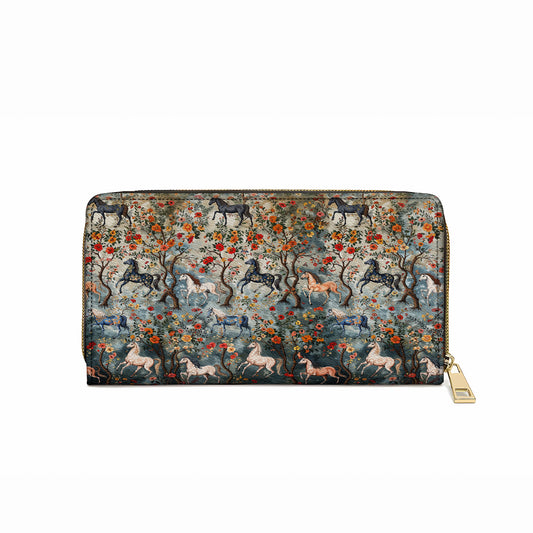 Pochette en cuir Shineful Mystical Steeds avec dragonne