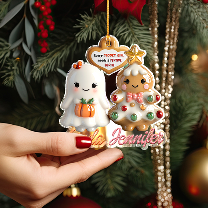 Shineful Personalized 2D Acrylic Ornament Festive Friends Forever