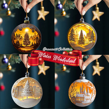 Shineful 2D Acrylic Ornament Winter Wonderland