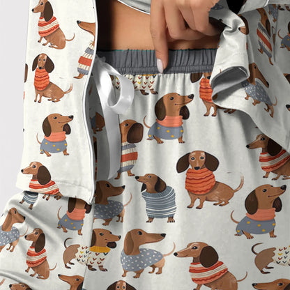 Shineful Pajama Top and Pants Dachshund Cuteness Overload