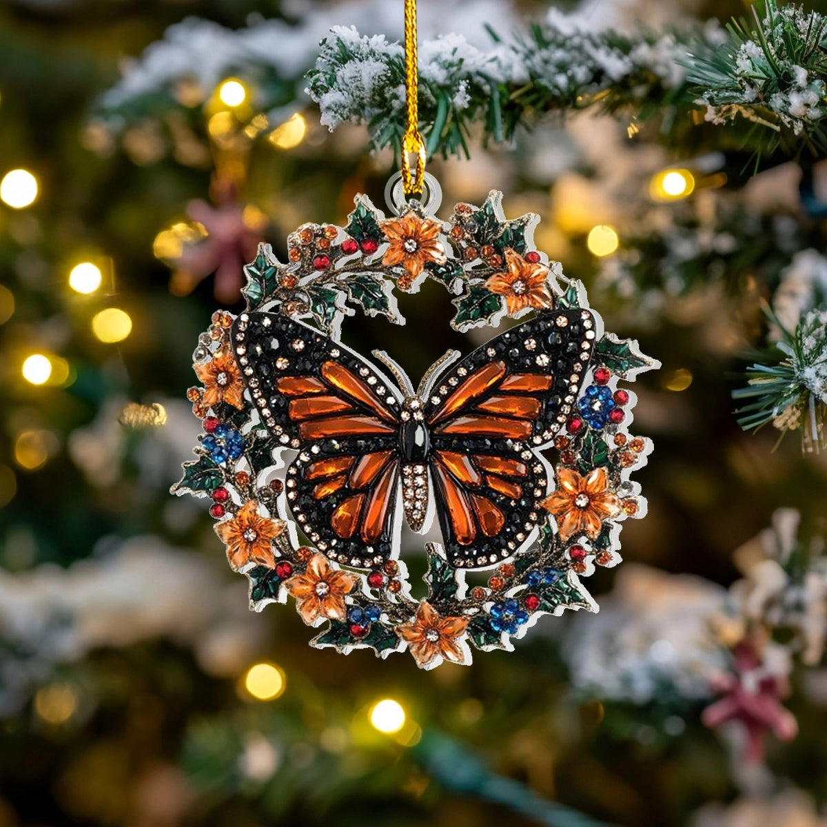 Shineful Acrylic Ornament Festive Monarch Elegance