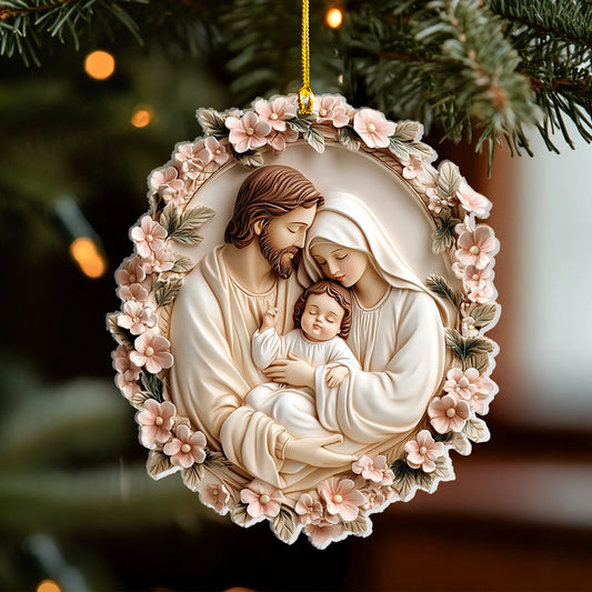 Shineful 2D Acrylic Ornament - God Family Divine Embrace