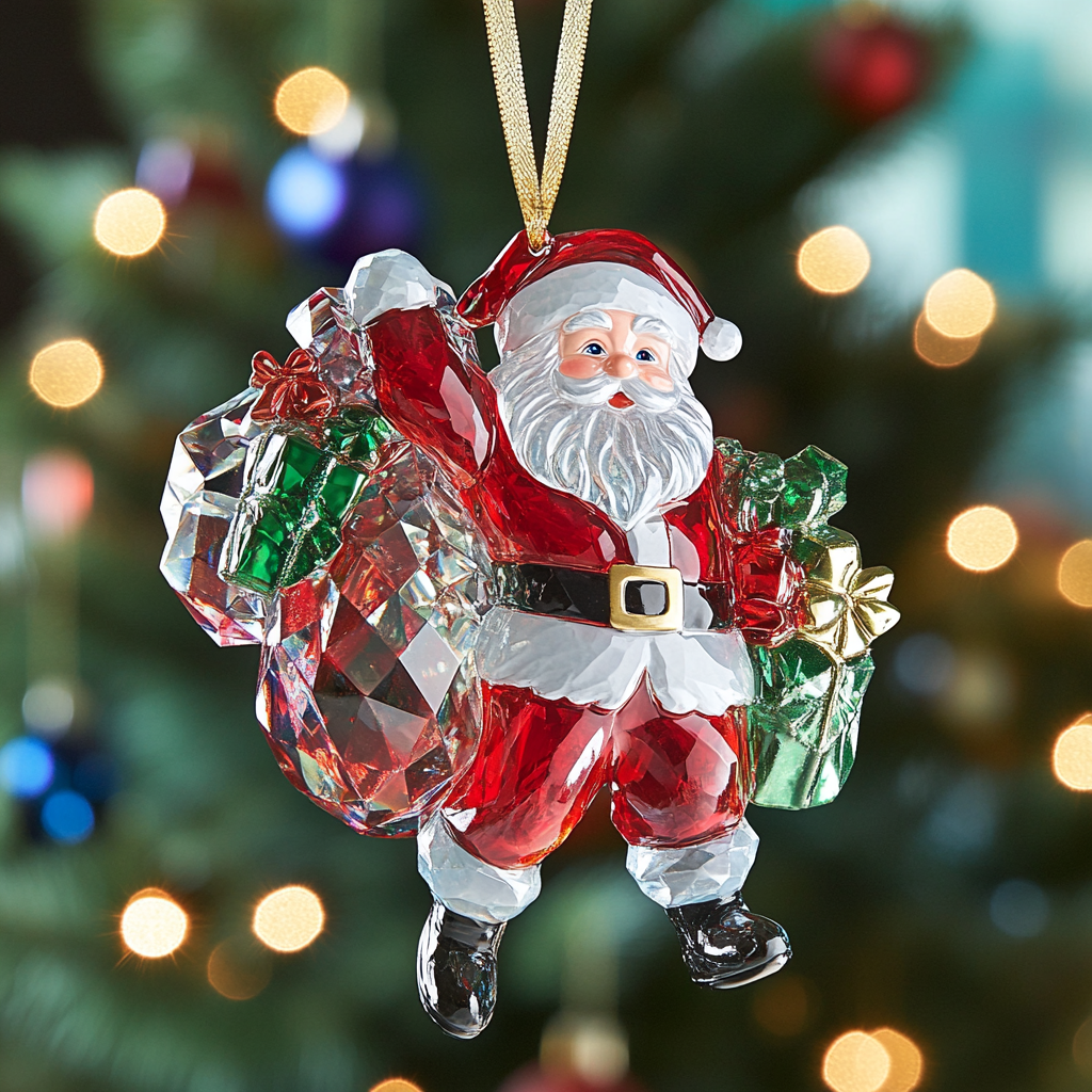 Shineful 2D Acrylic Ornament - Crystal Christmas