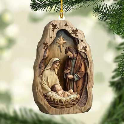 Shineful 2D Acrylic Ornament - Holy Night Nativity