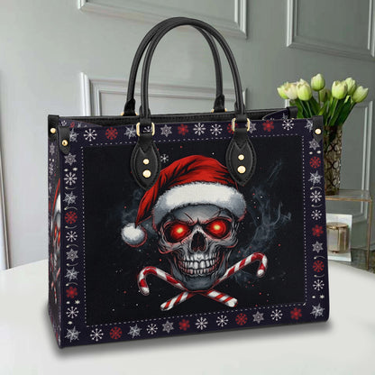 Shineful Leather Bag Jolly Skull Christmas