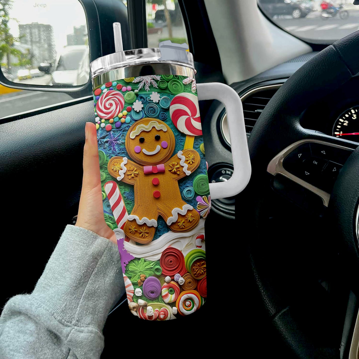 Shineful Tumbler Gingerbread Man Christmas