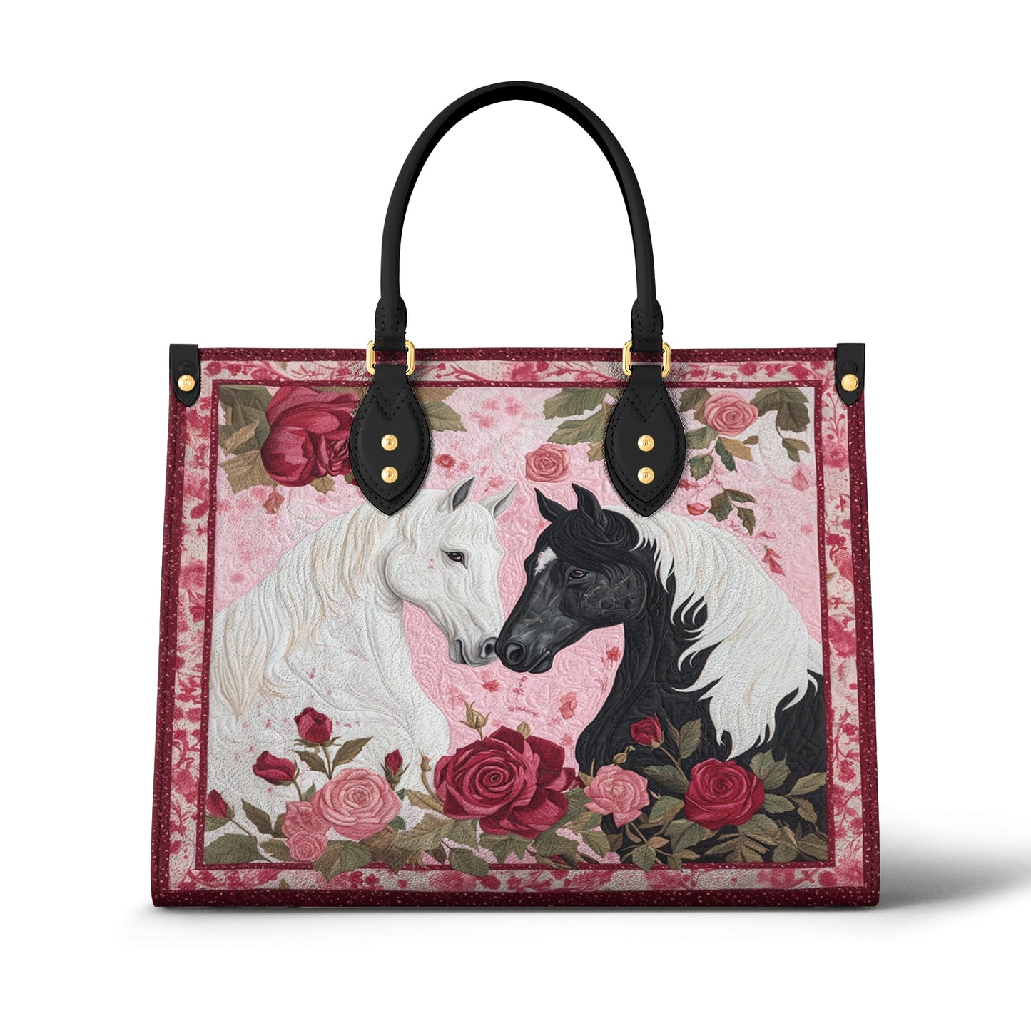 Shineful Leather Bag Romantic Rose Horse