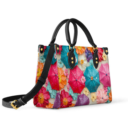 Shineful Leather Bag Bloom & Rain