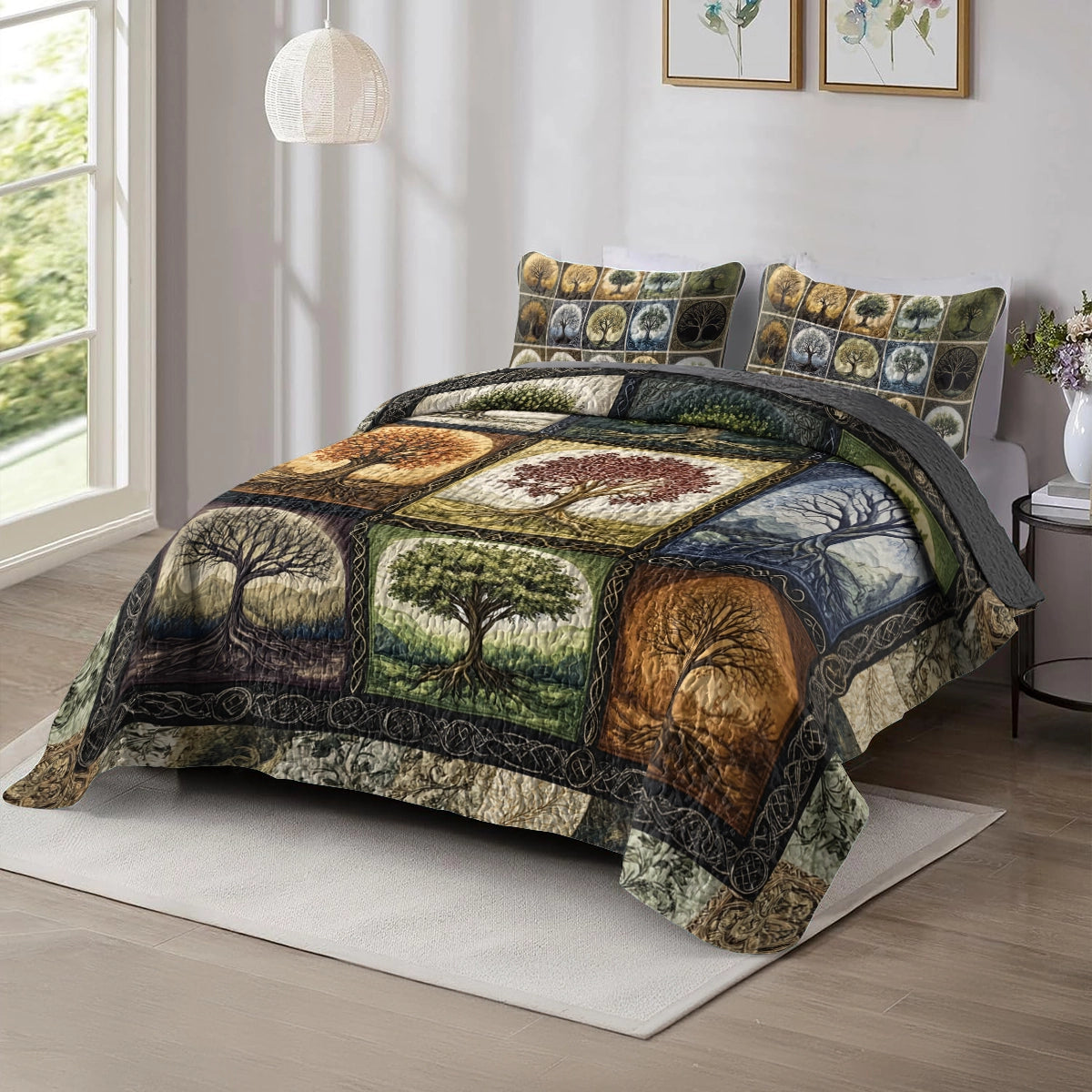 Shineful All Season Quilt 3-Piece Set - Celtic Tree of Life