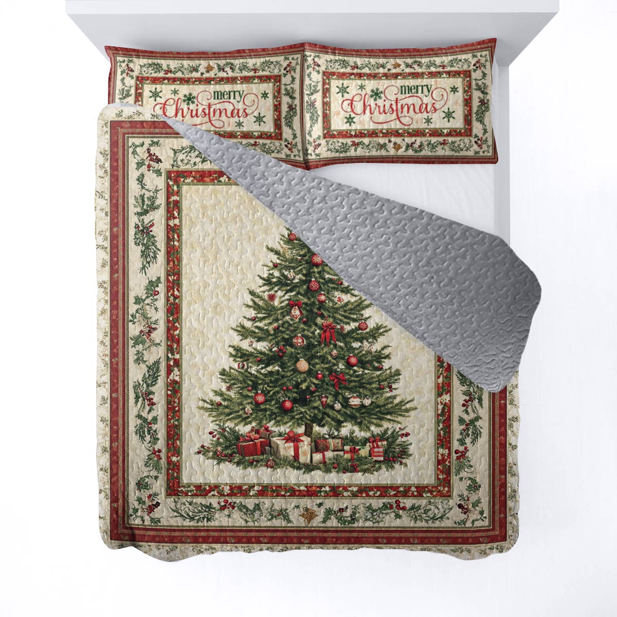 Shineful All Season Quilt 3-Piece Set Christmas Elegance