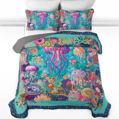 Shineful All Season Quilt 3-Piece Set Underwater Dream