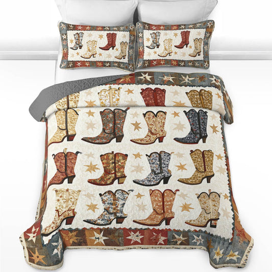 Shineful All Season Quilt 3-Piece Set Cowboy Charm