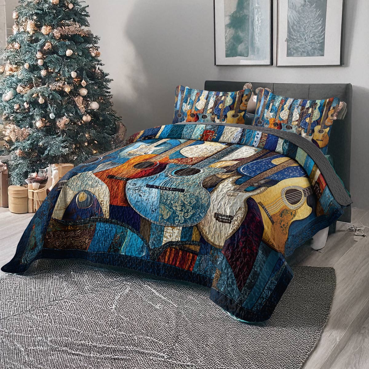 Shineful All Season Quilt 3-Piece Set - Harmony In Blues