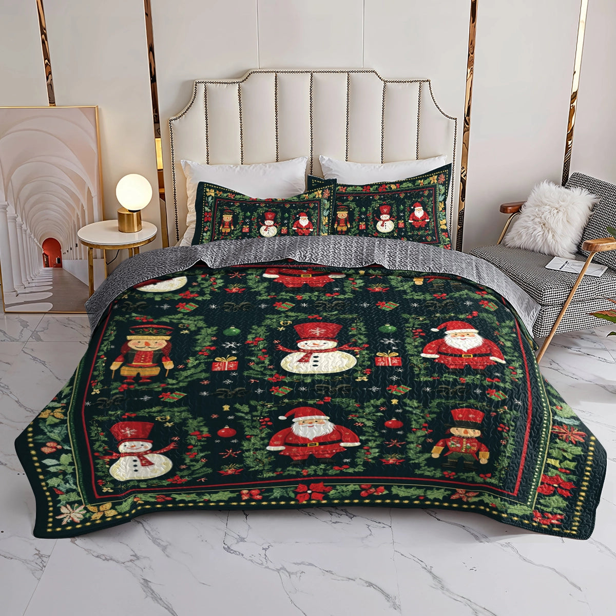 Shineful All Season Quilt 3-Piece Set - Festive Cheer Christmas