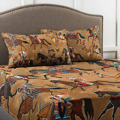 Shineful Fitted Sheet - Strength Native Horses